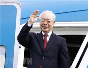 Tổng Bí thư lên đường thăm chính thức nước Cộng hòa Nhân dân Trung Hoa