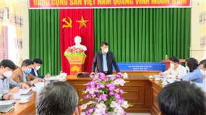 Lãnh đạo huyện Thanh Thuỷ kiểm tra công tác xây dựng xã đạt chuẩn NTM nâng cao tại Sơn Thuỷ