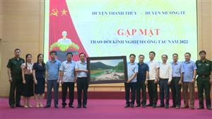 Đoàn công tác của HĐND huyện Mường Tè, tỉnh Lai Châu thăm, học tập kinh nghiệm lại huyện Thanh Thuỷ