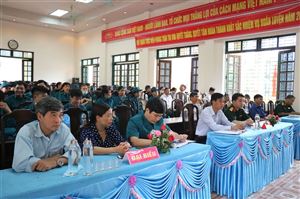 UBND xã Thạch Đồng khai mạc huấn luyện Dân quân tự vệ năm 2021