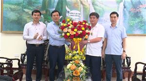 Lãnh đạo huyện Lâm Thao thăm và chúc mừng Đảng bộ, chính quyền và Nhân dân huyện Thanh Thuỷ