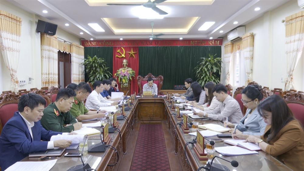 Ban Thường vụ Huyện ủy Thanh Thủy họp phiên thường kỳ tháng 3/2023