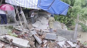 30 hộ dân xã Đoan hạ bị thiệt hại do thiên tai