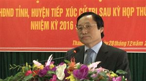 Đại biểu HĐND tỉnh tiếp xúc cử tri sau kỳ họp thứ 5 tại huyện Thanh Thủy