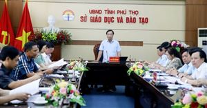 Chủ tịch UBND tỉnh Bùi Văn Quang làm việc với Sở Giáo dục và Đào tạo